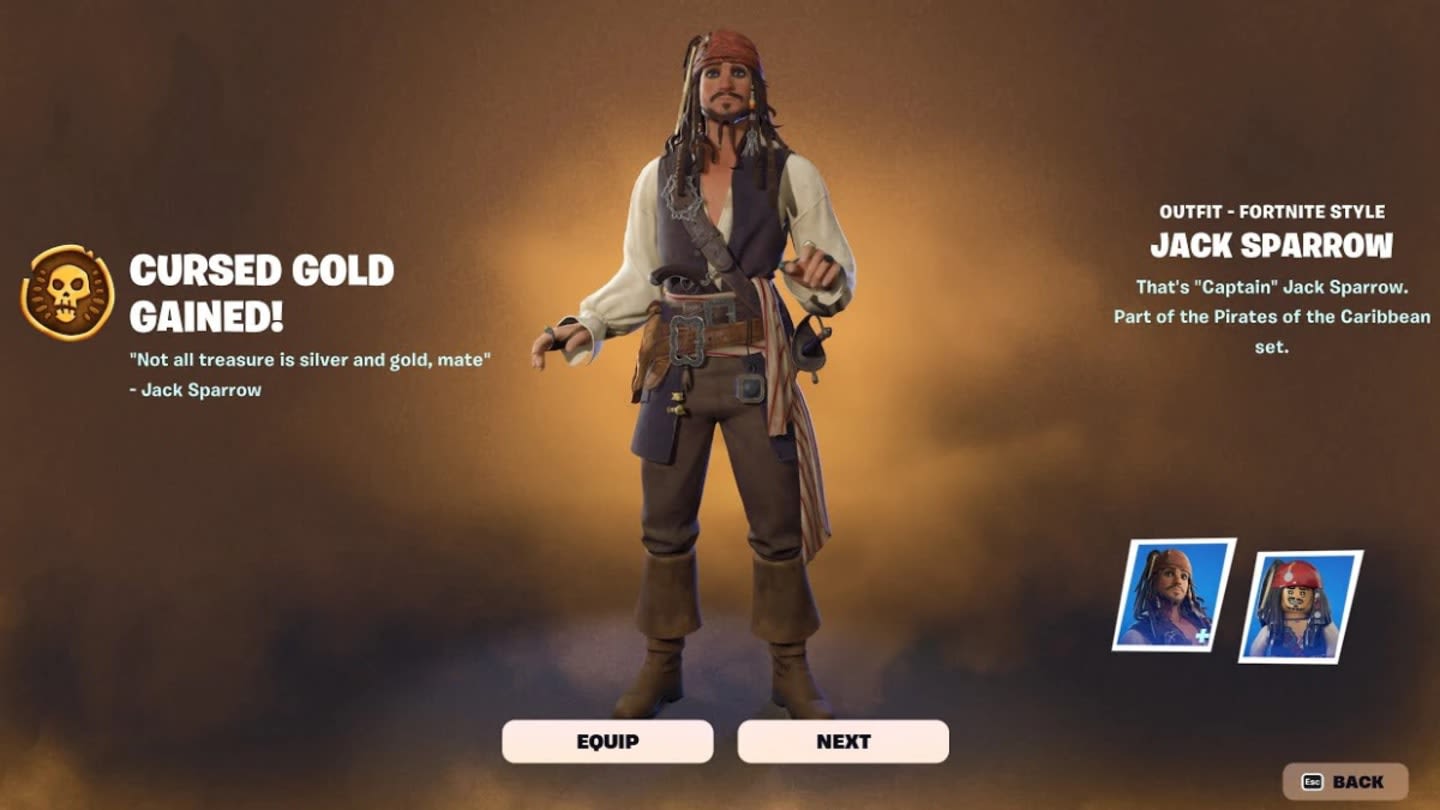 Fortnite x Pirates of the Caribbean event start time