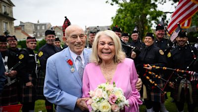 Watch this 100-year-old World War II veteran marry his 96-year-old bride in Normandy