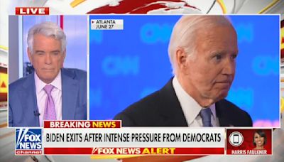 ‘They’re The Threat!’ Fox News Anchor Claims Biden Deciding to Drop Out is Attack on Democracy