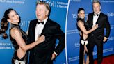 Hilaria Baldwin returns to red carpet post-baby in sexy cutout dress