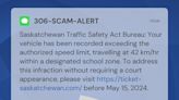 Sask. police warning public about new speeding ticket scam