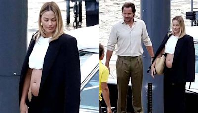 Barbie star Margot Robbie flaunts baby bump in viral Italy vacation photos