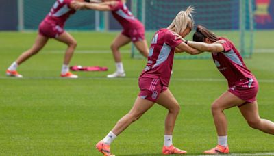 Intenso entrenamiento de España antes de partir a Nantes