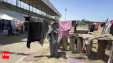 Gaza soccer stadium is now a shelter for thousands of displaced Palestinians - Times of India