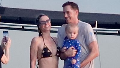 Paris Hilton puts on bikini fashion show during yacht trip with family