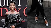 Lupita Nyong’o Glitters in Custom Prada Jumpsuit and Pointed Pumps at ‘A Quiet Place: Day One’ Premiere in New York City