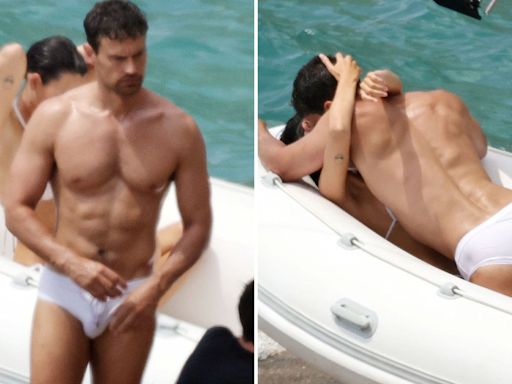 Shirtless Theo James Films Steamy Ad With Leonardo DiCaprio's GF Vittoria Ceretti