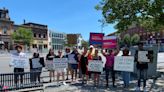 Protesters take to Taunton Green over toppling of Roe v. Wade