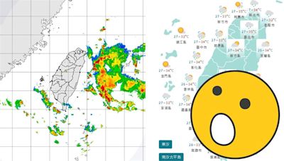 低壓「這時離台最近」水氣增！鄭明典1圖曝：少見不穩定天氣