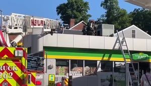 Fire breaks out at Millvale gas station