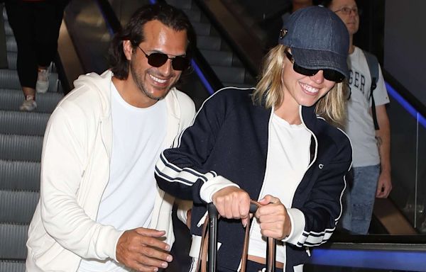 Sydney Sweeney and Fiancé Jonathan Davino Are All-Smiles as They Arrive in Los Angeles Together: Photo