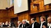 Magistrates are seen at the International Court of Justice (ICJ) as part of South Africa's request on a Gaza ceasefire in The Hague, on May 24, 2024