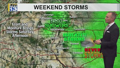 Thunderstorms develop Saturday in parts of New Mexico