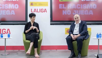 Javier Tebas (LaLiga): "A Vinícius le atacan con insultos racistas porque es un líder contra el racismo"