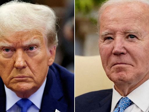 Joe Biden slightly trails Donald Trump in new 2024 poll, falling behind on economy, border