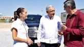 AMLO y Claudia Sheinbaum supervisan avance de nueva sede de Aduanas en Nuevo Laredo, Tamaulipas | El Universal