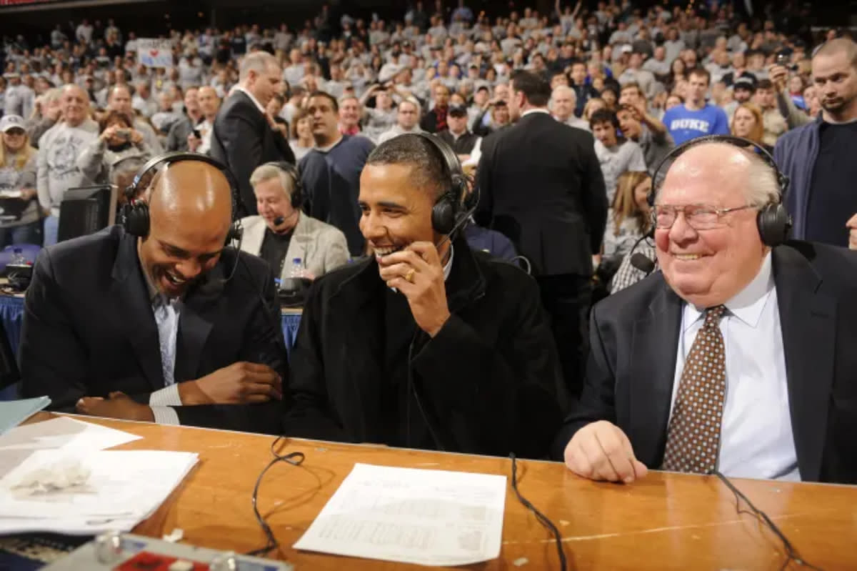 Former President In The House For United States Exhibition Game