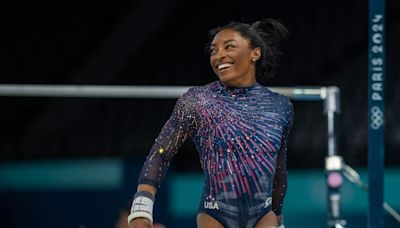 See Simone Biles and Team USA Training in Patriotic Leotards in Paris