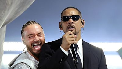 Will Smith aparece por sorpresa a lo Men in Black para cantar con J Balvin en Coachella, su primera actuación tras la bofetada a Chris Rock