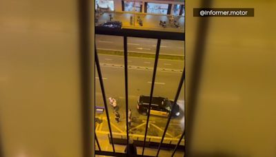 Un taxista atropella a un hombre en Barcelona y se da a la fuga