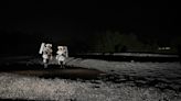 NASA astronaut walks on the 'moon' to get ready for Artemis landings (photos)