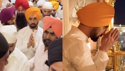 Ahead of Jatt and Juliet 3 Release, Diljit Dosanjh Visits Golden Temple, Offers Prayers and Participates in Community Service - Watch