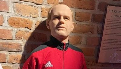 Waxwork of famous British sportsman leaves people baffled