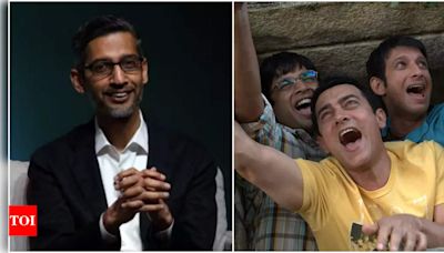 Google CEO Sundar Pichai draws inspiration from Aamir Khan's iconic scene in Rajkumar Hirani's '3 Idiots' | Hindi Movie News - Times of India