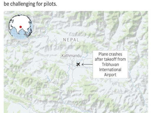 Plane crashes just after takeoff from Nepal's capital, killing 18 people. Pilot is lone survivor