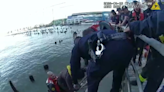 Watch: NYPD, FDNY rescue man from chilling waters of Hudson River at Pier 57