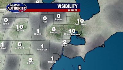 Metro Detroit weather: Foggy start ahead of a partly sunny, warm day