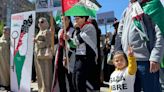 "Un niño asesinado en Gaza cada diez minutos": manifestación en Pamplona a favor de Palestina