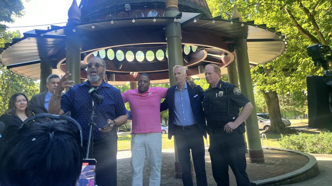 'We've got to start': Portland leaders rally at Dawson Park to discuss solutions for gun violence