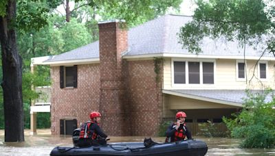 Heavy rains over Texas have led to water rescues, school cancellations and evacuation orders