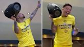 Watch Sancho belt out Adele as he leads Dortmund’s dressing room celebrations