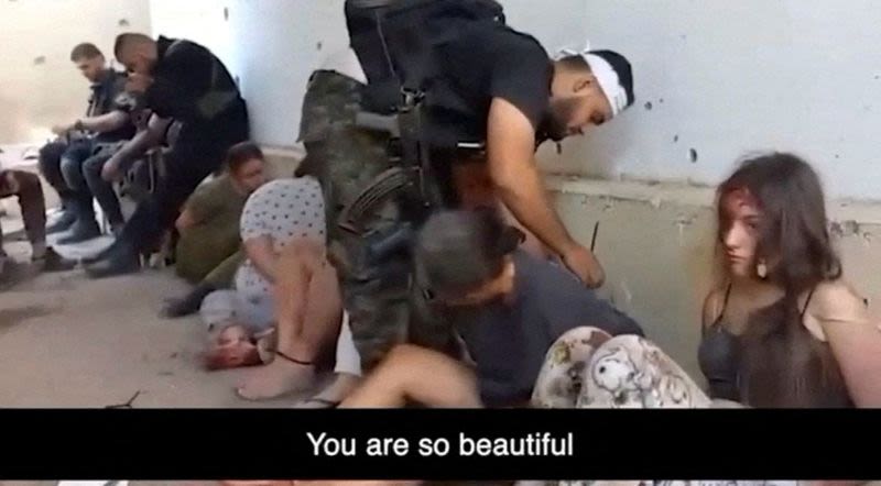 Israel releases film of women soldiers being taken by Hamas on Oct. 7