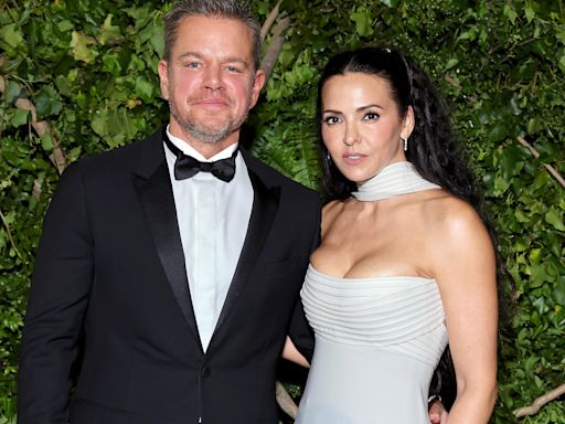 Matt Damon’s Wife Luciana Barroso Opts for Comfort When Wearing Sneakers for Met Gala Afterparty