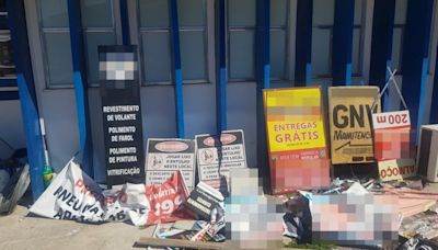 Ordem Pública de Volta Redonda retira das ruas mais de 300 peças de propaganda irregular | Volta Redonda | O Dia