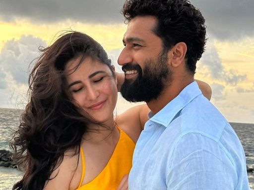 Watch: Vicky Kaushal guards Katrina Kaif from crowd during stroll in London