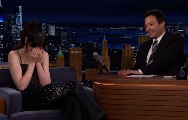 Anne Hathaway rescued by Jimmy Fallon in awkward The Tonight Show moment