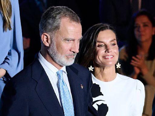 Queen Letizia spent the month supported by King Felipe and daughters