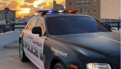 Miami Beach police department unveils Rolls-Royce police cruiser: ‘I wish I was making this up’