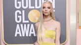 Anya Taylor-Joy Wears an Ab-Baring Bandeau on the 2023 Golden Globes Red Carpet