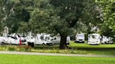 Large group of caravans and vehicles spotted in Bristol park