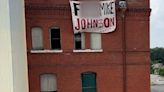 Shreveport DSA does banner drop targeting Speaker Johnson's support of Israel