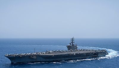 US carrier strike group's new video captures the Navy's explosive front-line combat in the Red Sea