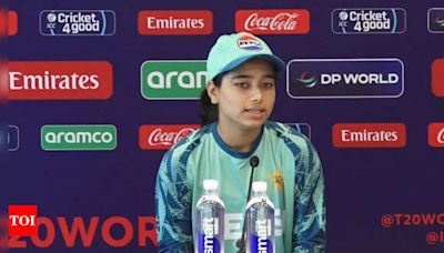 'There's little pressure on girls,' admits Pakistan captain Fatima Sana ahead of T20 World Cup clash vs India - Times of India