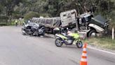 Aparatoso accidente de tractomula en la vía Bogotá - Girardot dejó dos heridos