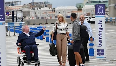 Why is Eamonn Holmes using a wheelchair? GB News presenter back from Mediterranean cruise with Katie Alexander