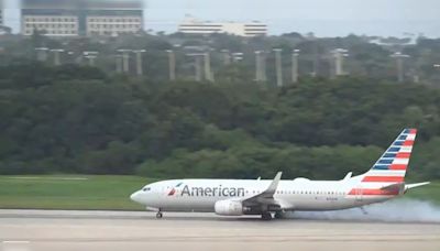 Watch| American Airlines Flight Tire Explodes During Takeoff At Tampa Airport